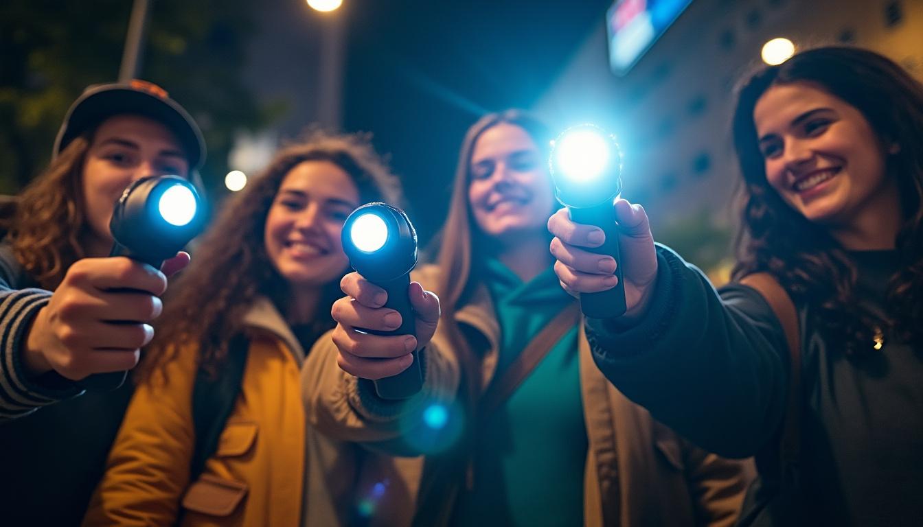 descubre las emocionantes aventuras nocturnas y las travesuras entre amigos que llenan la noche de diversión y luz.