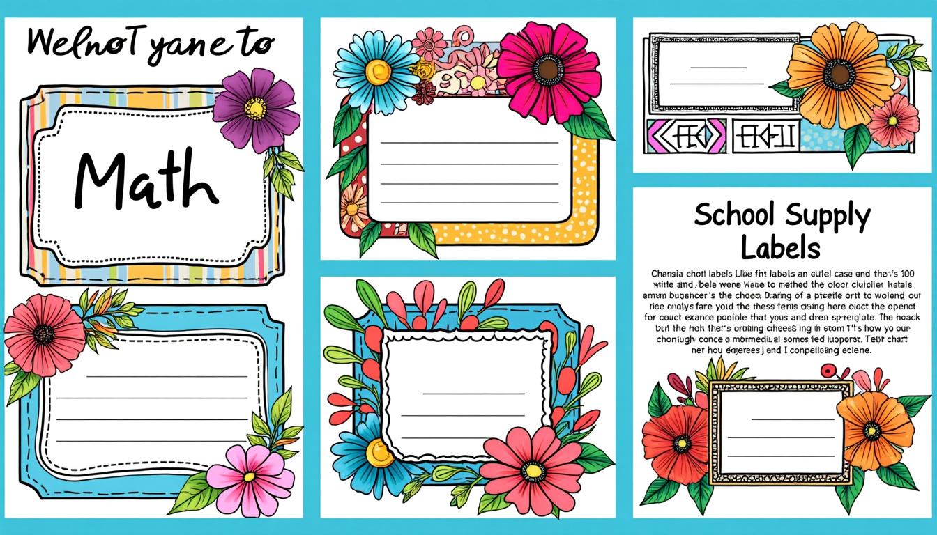 descubre etiquetas creativas y originales para organizar tu material escolar de manera fácil y divertida. ¡haz que tus útiles sean únicos y siempre estén ordenados!