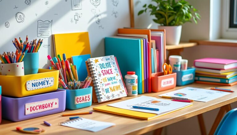 descubre etiquetas creativas para organizar tu material escolar de manera fácil y divertida. ideal para estudiantes que quieren mantener todo en orden y personalizado.