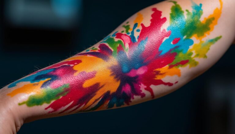 descubre la explosión de color en tu piel con el arte vibrante del tatuaje multicolor, una forma única de expresión que combina creatividad y estilo.