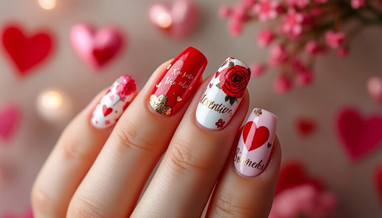 descubre las mejores ideas creativas de uñas para celebrar san valentín con estilo y originalidad. inspírate y luce manos perfectas en este día especial.