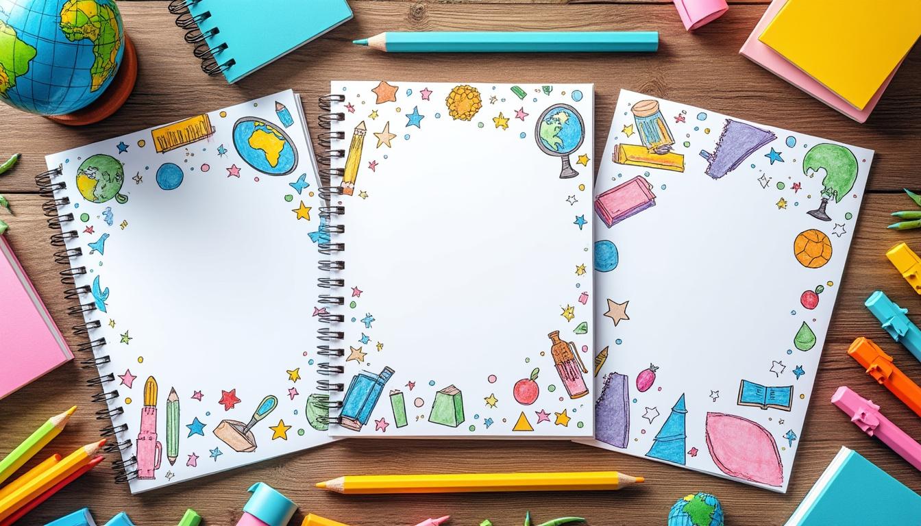 descubre nuestras portadas escolares para imprimir con diseños creativos y prácticos que harán que tus cuadernos luzcan únicos y organizados.