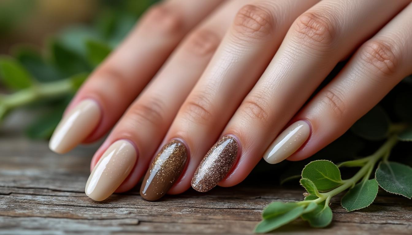 descubre la elegancia y dulzura de las uñas con diseño mocha mousse, una tendencia que combina estilo y sofisticación para resaltar la belleza de tus manos.