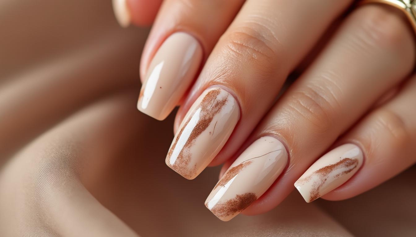 descubre las uñas con diseño mocha mousse, una combinación perfecta de elegancia y dulzura que realza la belleza de tus manos con un estilo sofisticado y moderno.