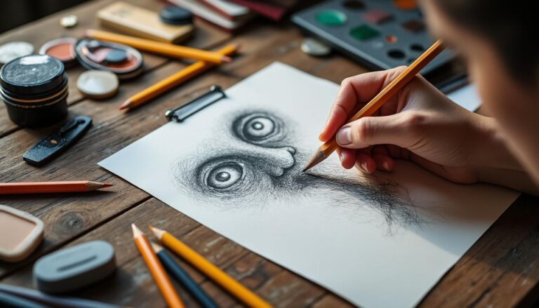 descubre el arte en sombras y el encanto único de los dibujos a lápiz, donde cada trazo captura la esencia y profundidad de la creatividad.