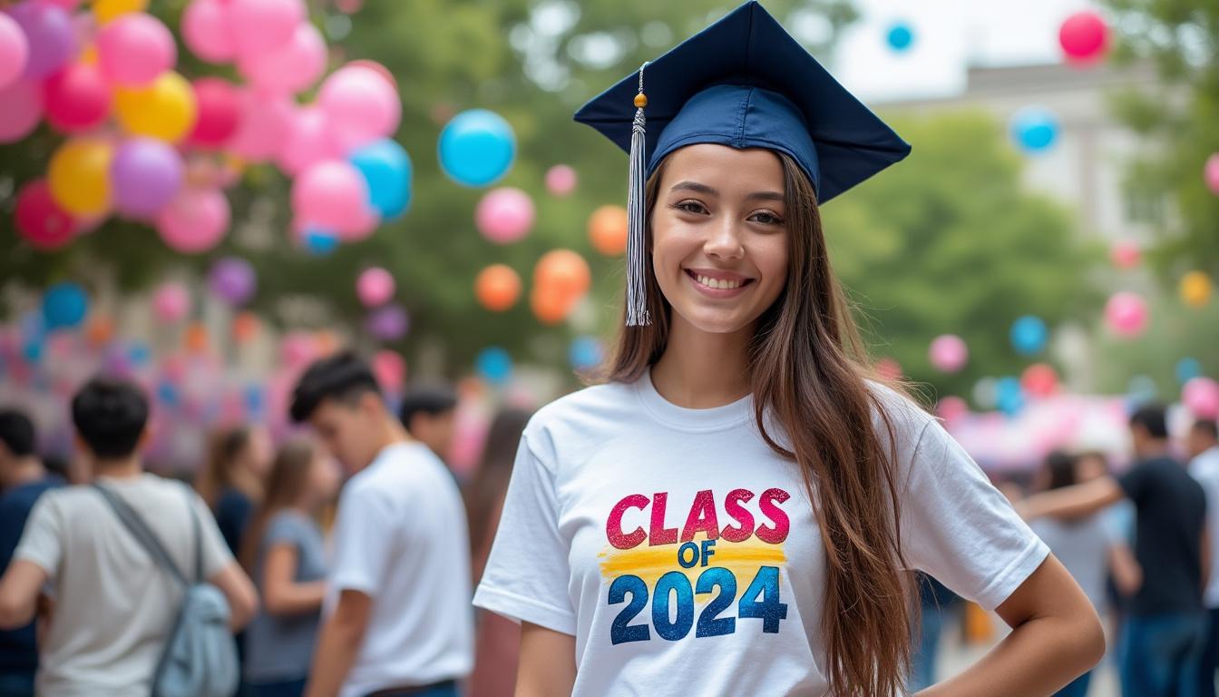 descubre nuestras camisetas conmemorativas ideales para graduados de secundaria, perfectas para recordar este momento especial con estilo y originalidad.