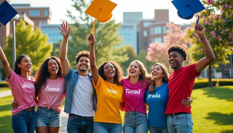 descubre nuestras camisetas personalizadas para graduados y celebra tu logro con estilo y originalidad. ¡haz de tu graduación un momento inolvidable!