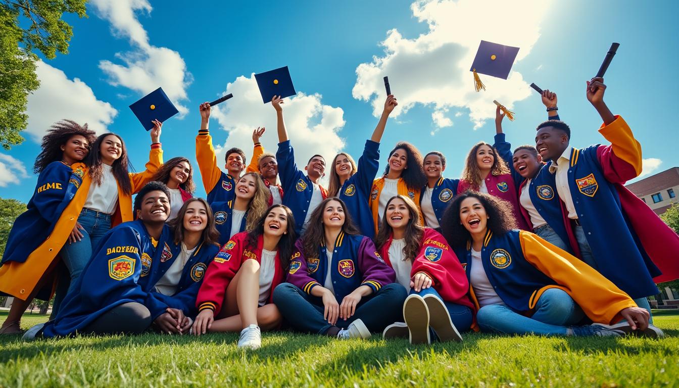 chaquetas para graduados: recuerdos únicos para celebrar el fin de una etapa. descubre diseños personalizados que capturan momentos especiales y marcan nuevos comienzos.