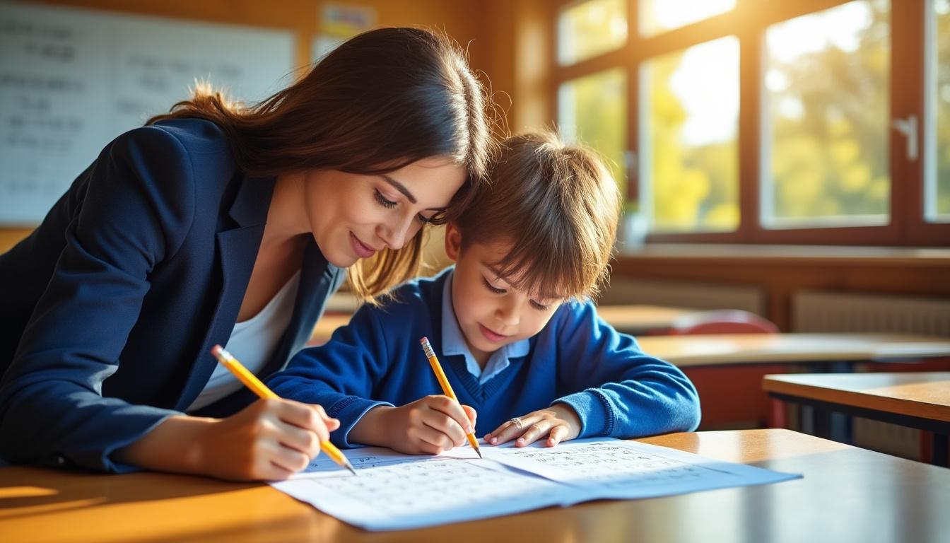 guía didáctica para estudiantes de primer grado que explica los conceptos de anterior y posterior de manera sencilla y práctica.