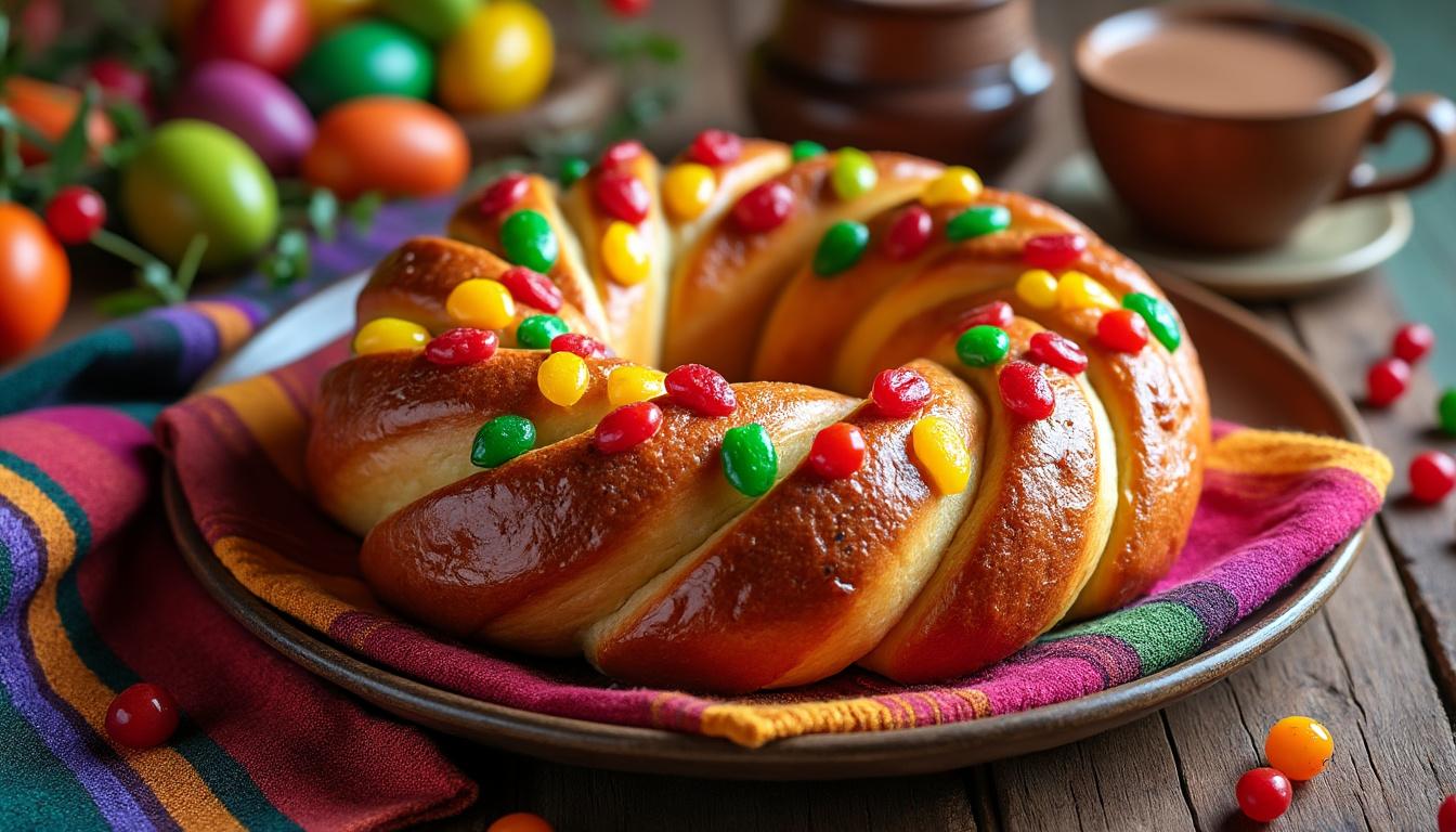 disfruta de la deliciosa rosca de pascua, una tradición llena de sabor que acompaña cada celebración con dulzura y alegría.