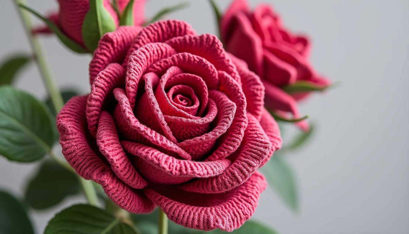 descubre hermosos diseños de rosas tejidos a ganchillo con nuestros tutoriales y patrones paso a paso, perfectos para crear flores detalladas y elegantes.