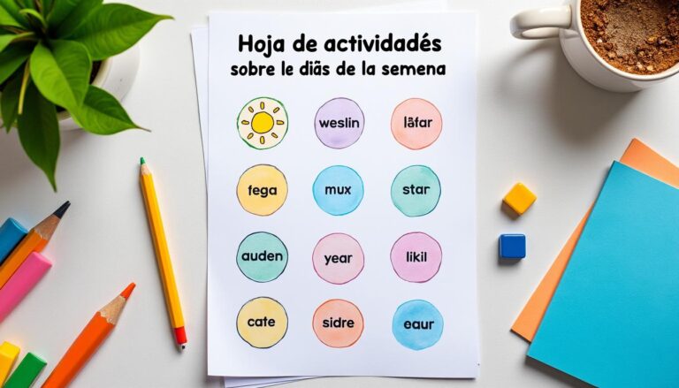 descubre nuestra hoja de actividades sobre los días de la semana, ideal para aprender y practicar de manera divertida los nombres y el orden de los días.