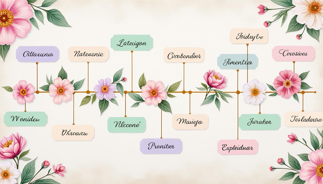 descubre cómo crear líneas del tiempo con estilo aesthetic en esta guía visual única que combina diseño y funcionalidad para organizar tus eventos de manera creativa.