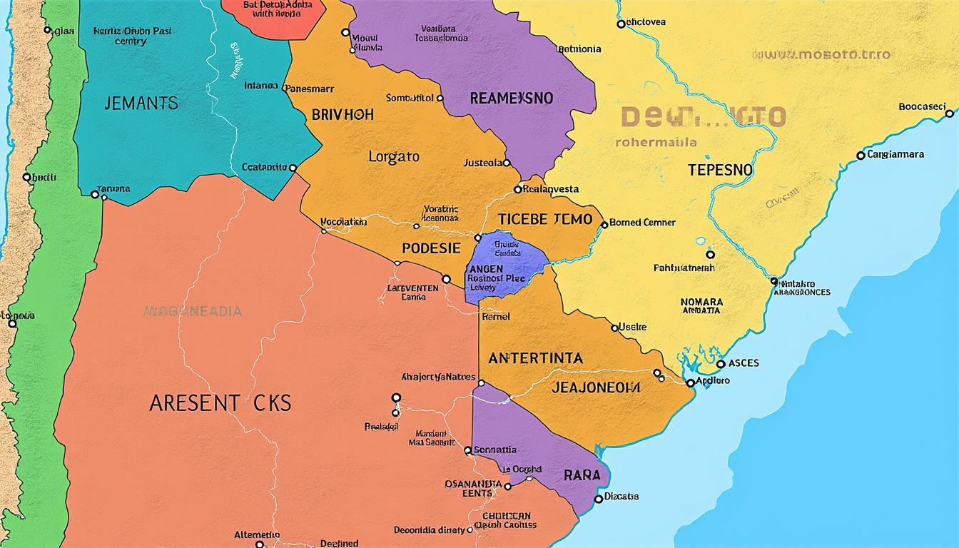 explora un mapa político detallado de argentina que muestra sus regiones, provincias y capitales para una comprensión clara y precisa del país.