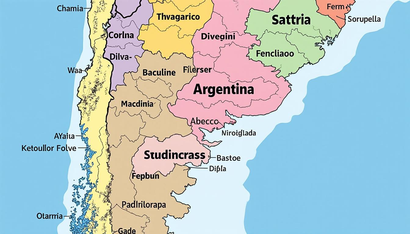 explora el mapa político detallado de argentina que muestra sus regiones, provincias y capitales, ideal para estudiantes y viajeros interesados en la geografía del país.