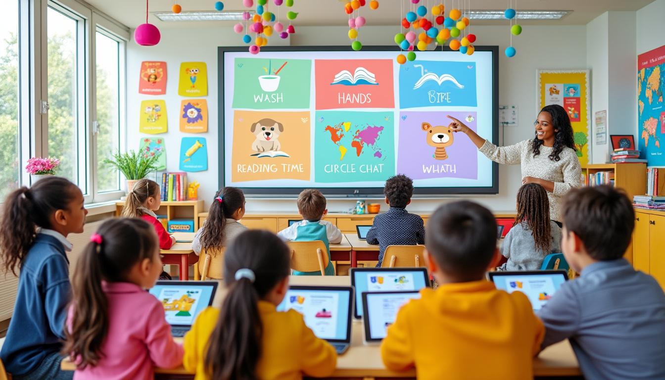 descubre pictogramas esenciales para organizar la rutina escolar de manera efectiva y facilitar el aprendizaje de los niños.