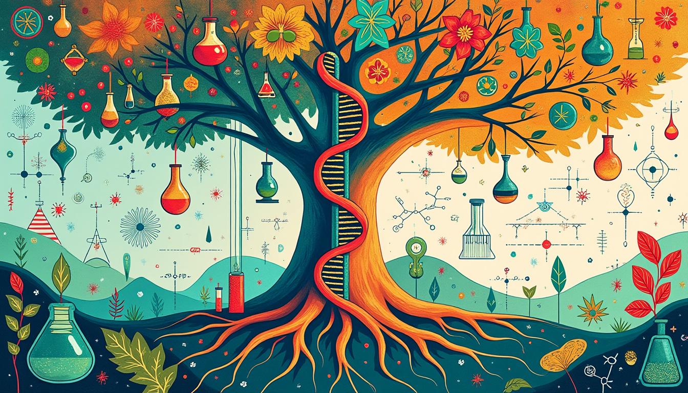 crea una portada creativa para biología con diseños únicos e ideas inspiradoras que harán destacar tus trabajos escolares de manera original y atractiva.