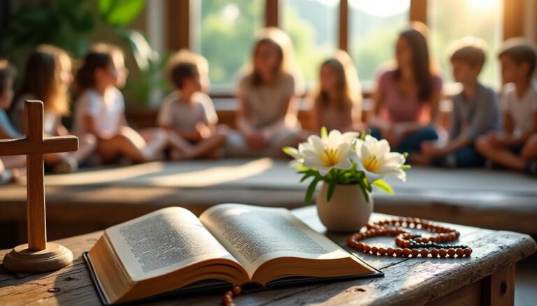 descubre una portada creativa para catequesis que inspira fe y espiritualidad en cada página, perfecta para acompañar tu camino de aprendizaje religioso.