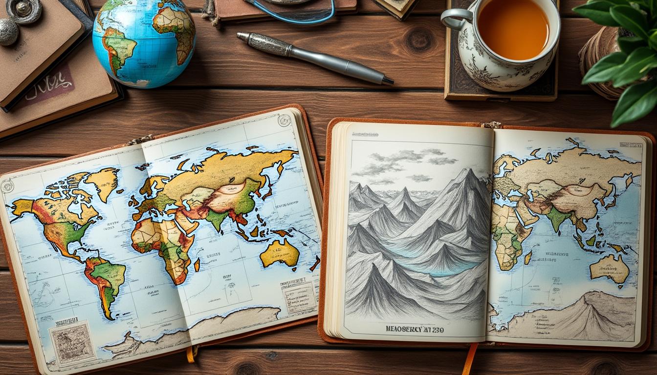 descubre ideas originales y creativas para diseñar portadas únicas para tus cuadernos de geografía que harán que tus apuntes destaquen.