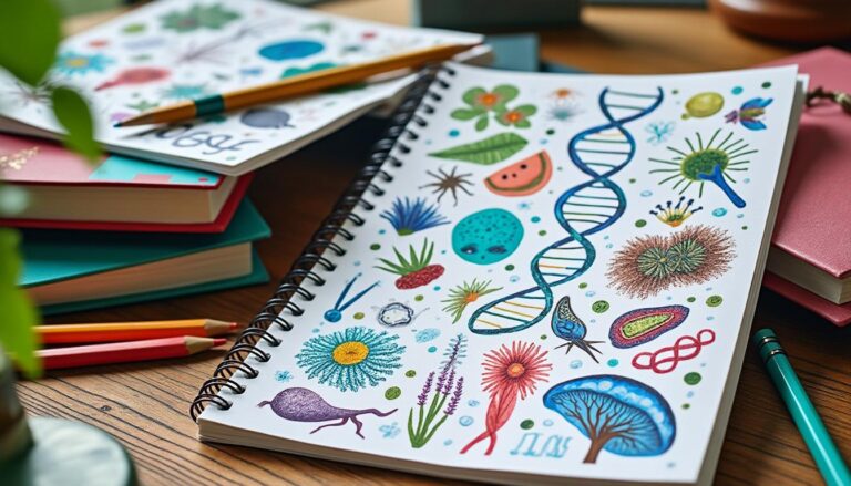 descubre portadas creativas y educativas para tus cuadernos de biología que harán que tus apuntes sean únicos y fáciles de estudiar.