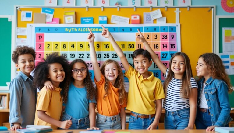 tabla pitagórica divertida y fácil diseñada para que los niños aprendan a multiplicar de manera entretenida y efectiva.