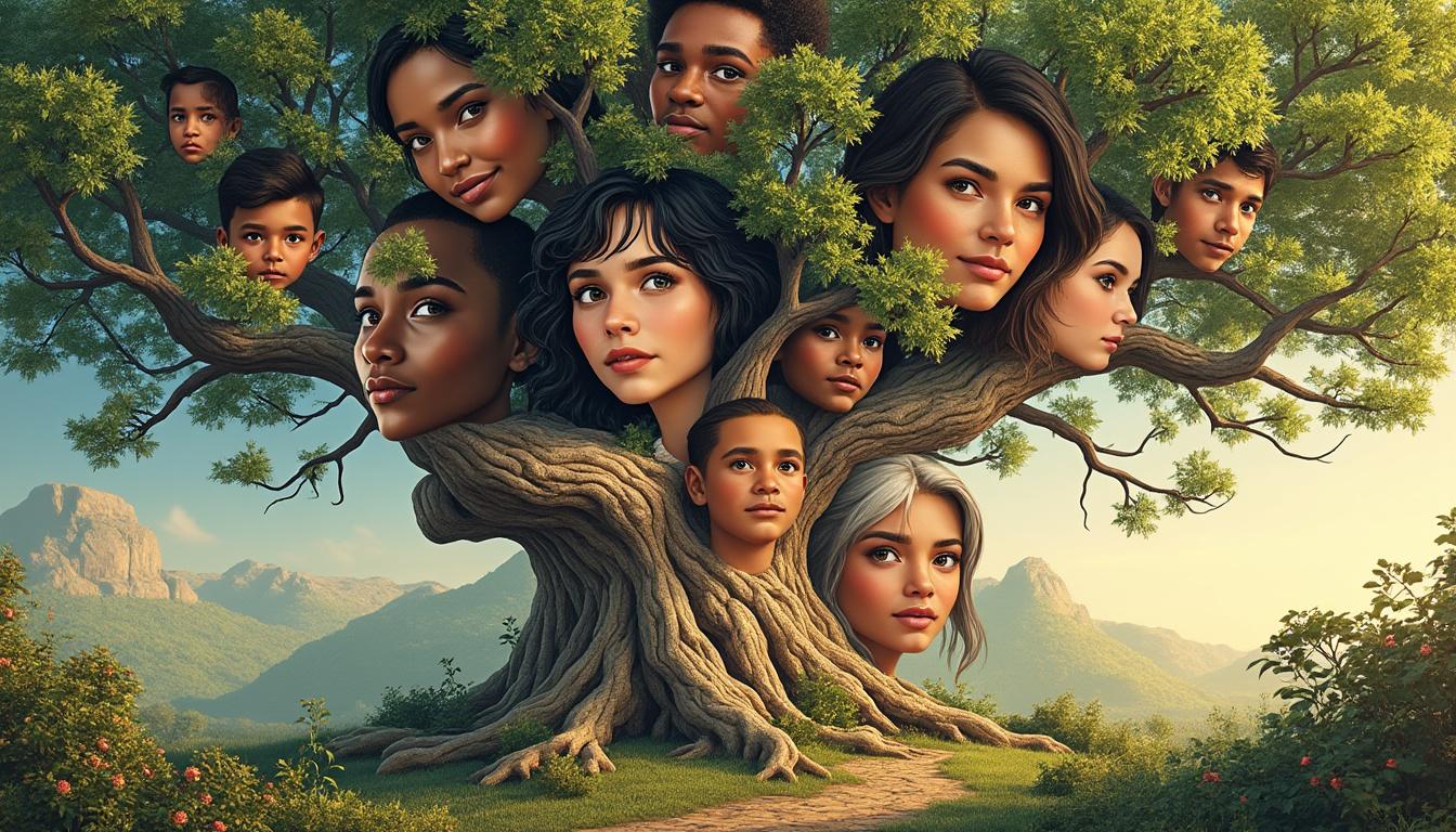 descubre un árbol genealógico innovador y lleno de creatividad que transforma la forma de conectar con tu historia familiar de manera original y única.