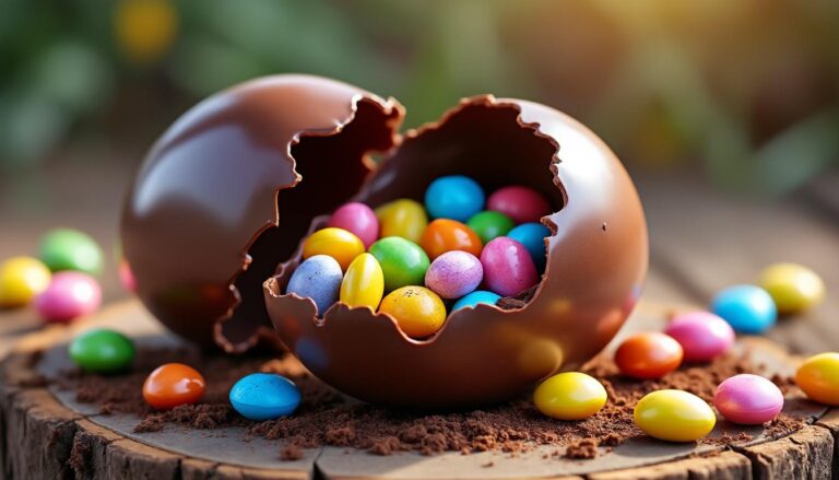 disfruta de un delicioso huevo de pascua con una sorpresa especial en su interior, perfecto para celebrar y compartir momentos únicos.