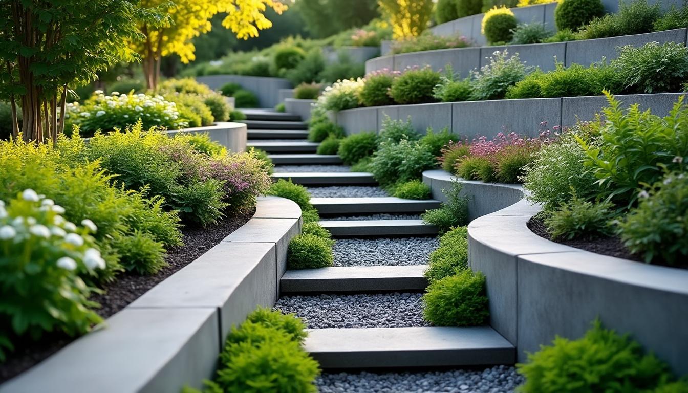 descubre cómo diseñar un jardín en terreno inclinado con ideas creativas y consejos prácticos para aprovechar al máximo tu espacio exterior.