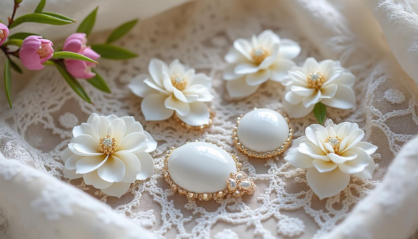 descubre escarapelas hechas a mano con porcelana fría que combinan creatividad y elegancia artesanal para tus eventos especiales.