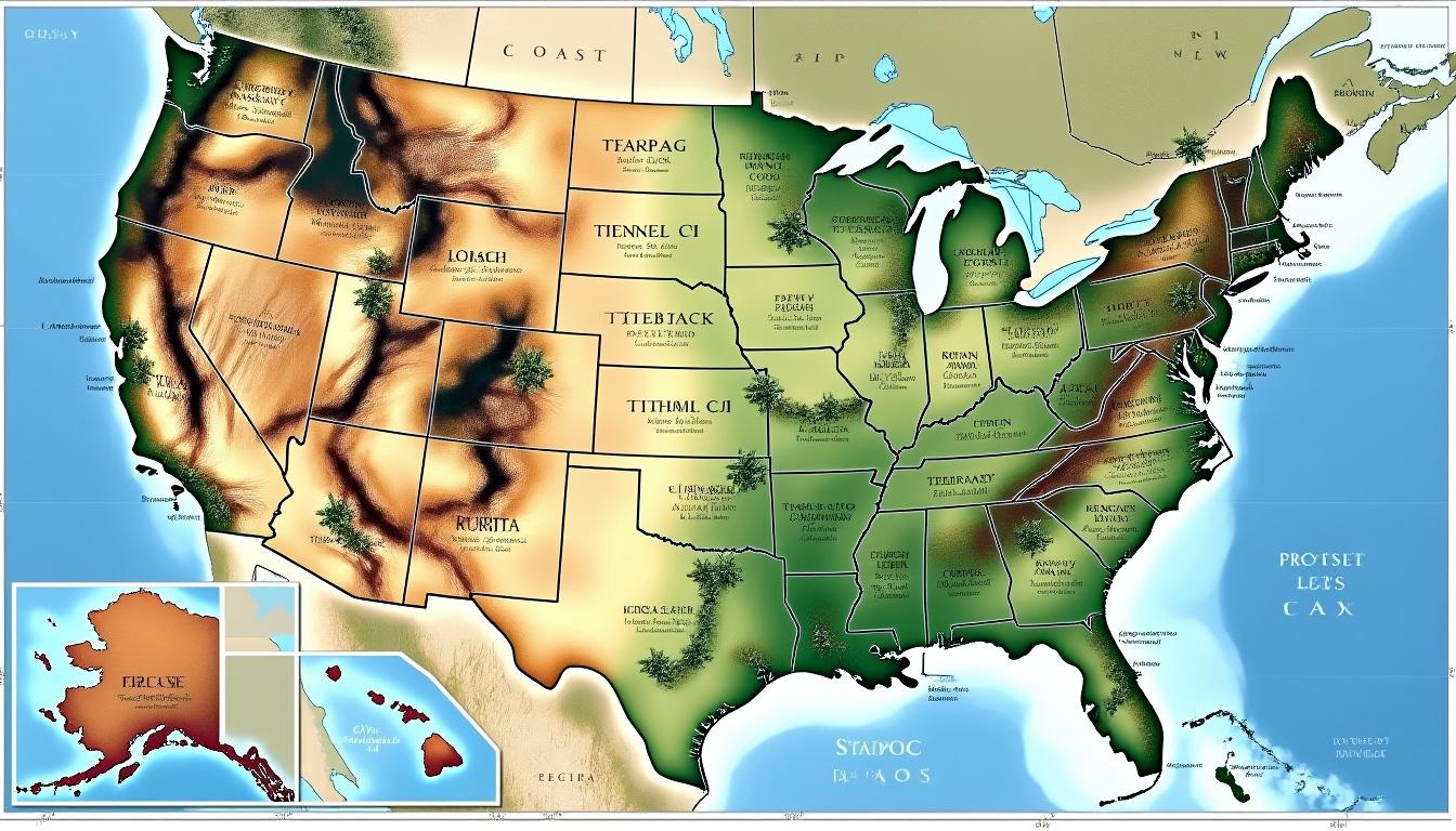 descubre la geografía y diversidad únicas de américa a través de un fascinante mapa que revela su riqueza natural y cultural.