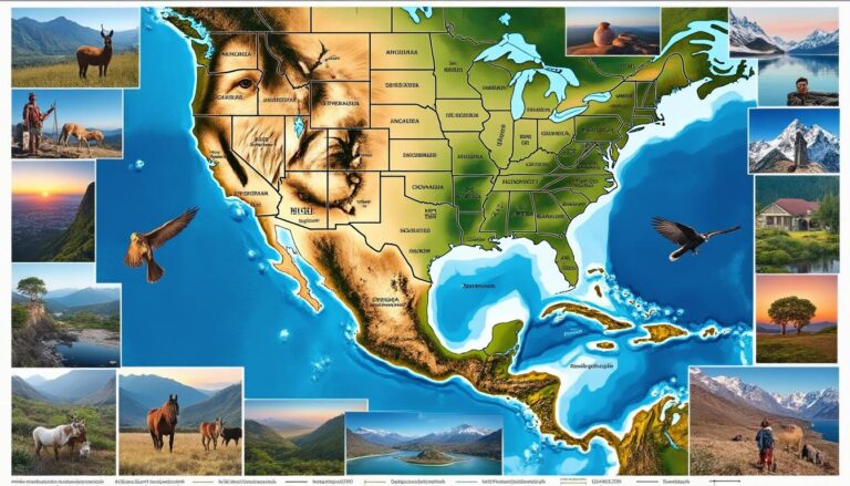 descubre la riqueza geográfica y cultural de américa a través de un mapa fascinante que revela su diversidad única y paisajes impresionantes.