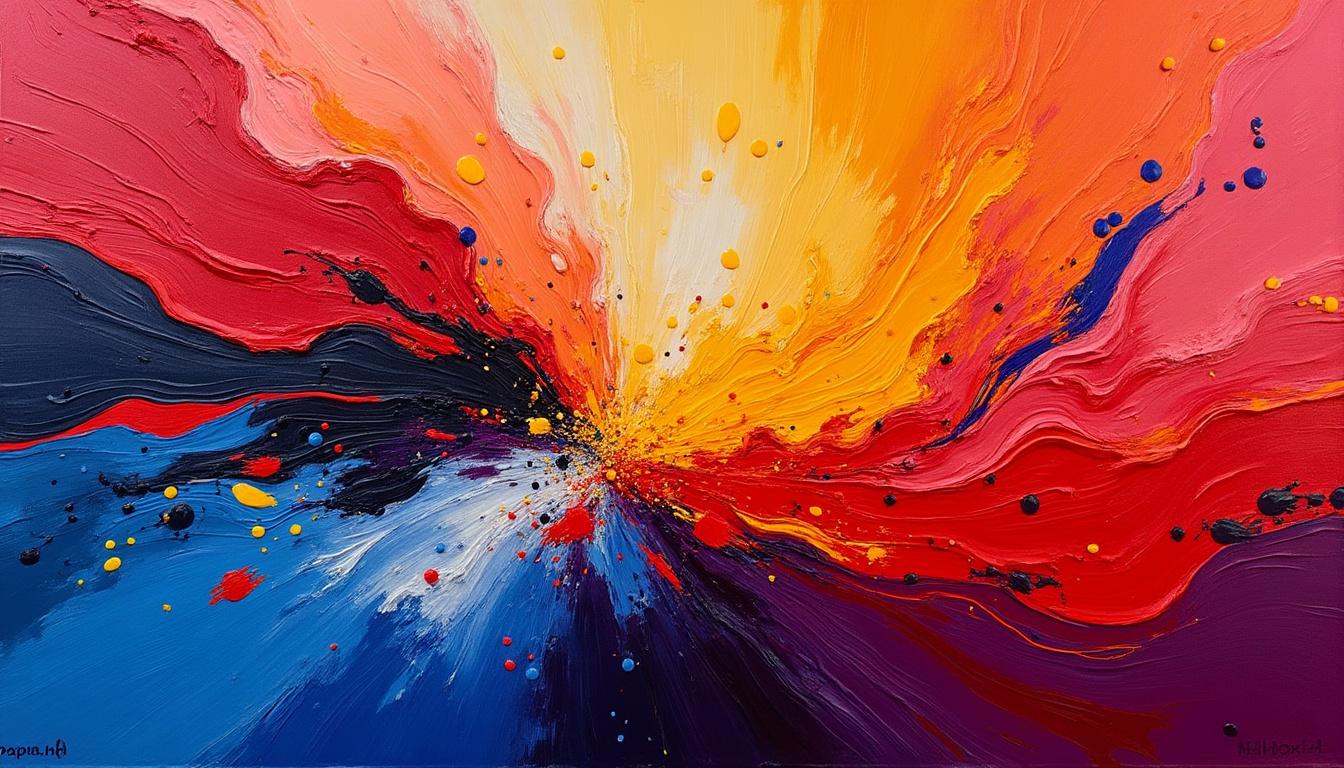 descubre la explosión de colores y la energía vibrante en el arte de los dibujos abstractos, una expresión única que despierta emociones y creatividad.