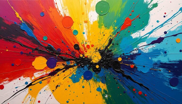 sumérgete en un mundo de creatividad con la explosión de colores y el arte vibrante de los dibujos abstractos que despiertan emociones y estimulan la imaginación.