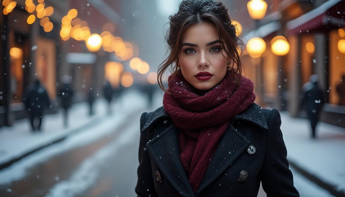 descubre ideas inspiradoras de looks para la noche de invierno y luce elegante y cómoda durante las noches frías.