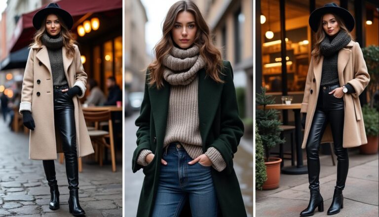 descubre las mejores ideas de looks para la noche de invierno y luce elegante y abrigada en las noches frías con nuestras sugerencias de moda.