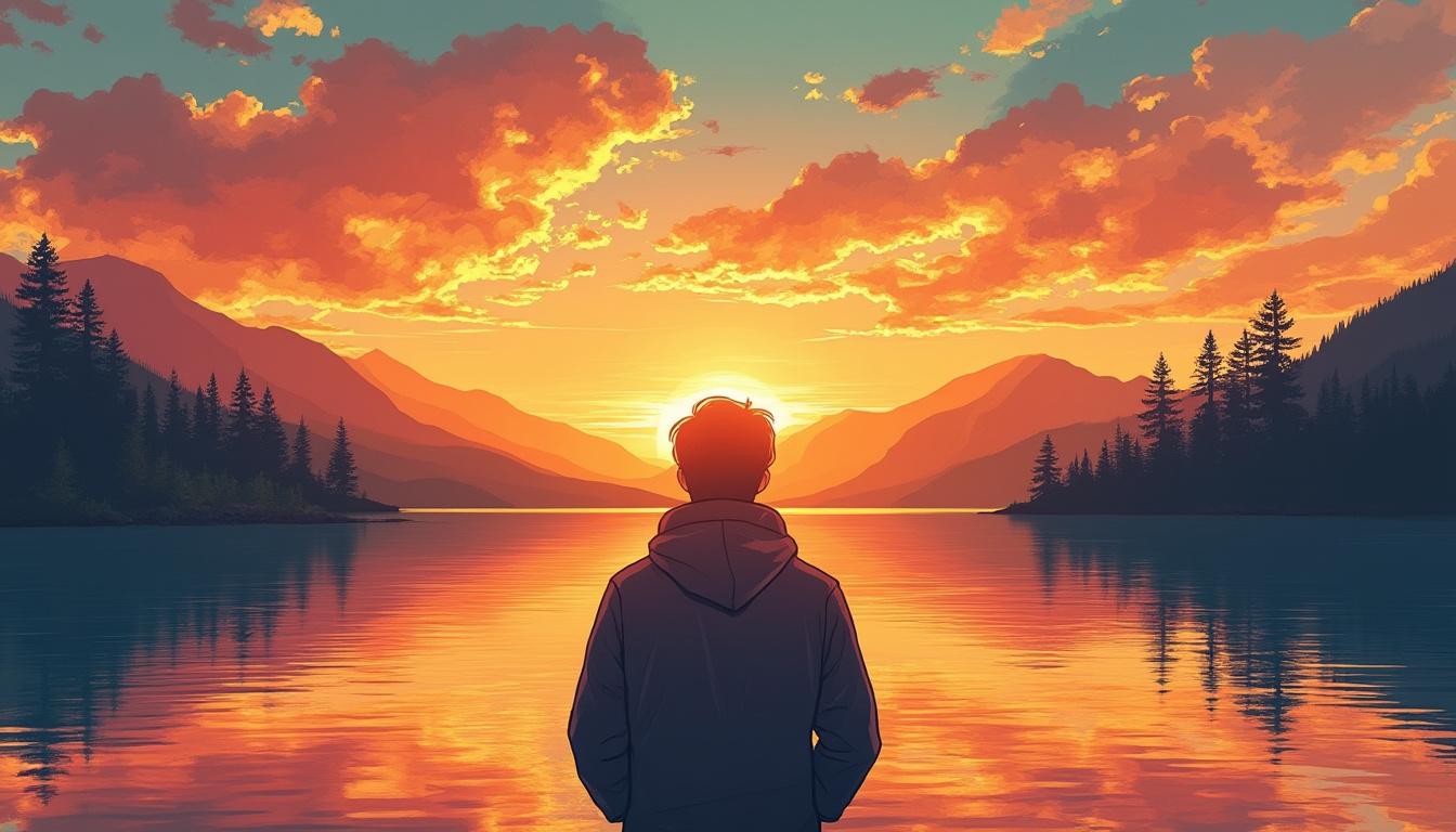 ilustraciones vibrantes que mezclan colores cálidos y fríos para evocar emociones contrastantes y captar la atención del espectador.