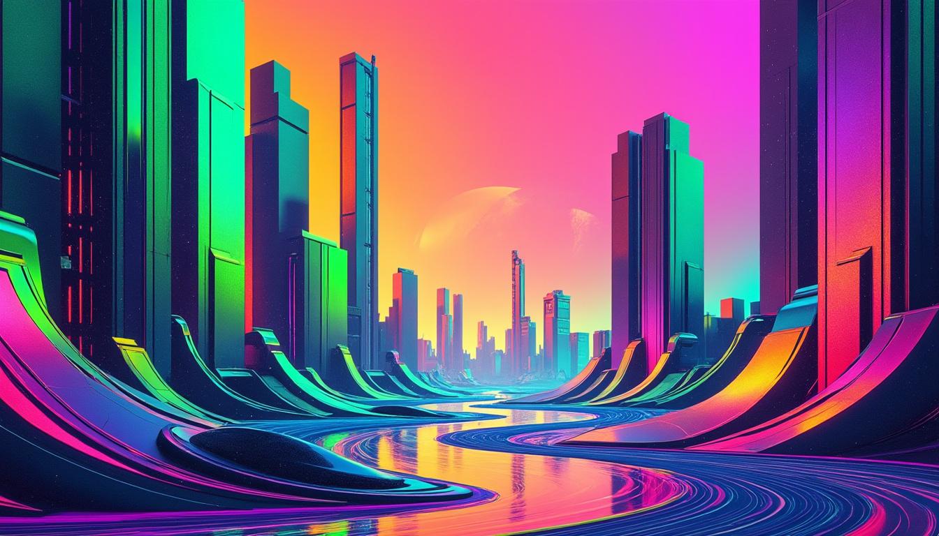 descubre ilustraciones vibrantes que emplean colores secundarios para crear obras únicas y llenas de energía visual.