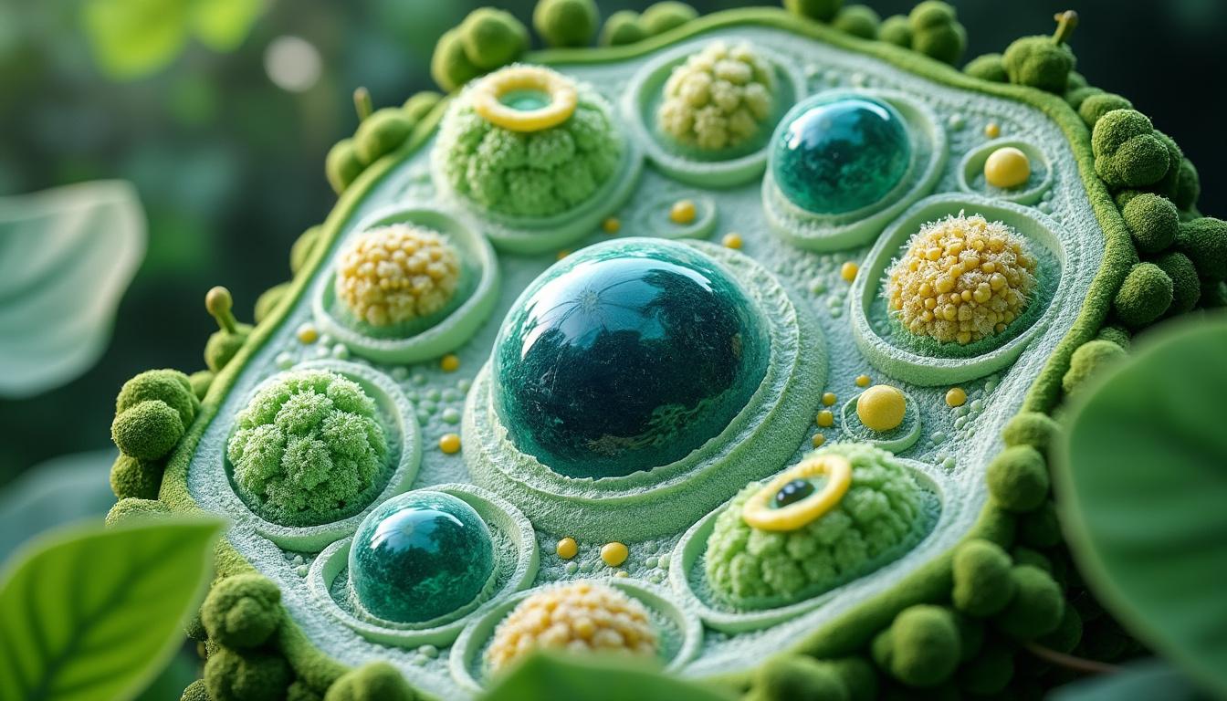 descubre una maqueta detallada de una célula vegetal y explora sus estructuras y funciones esenciales para entender su importancia en la vida.