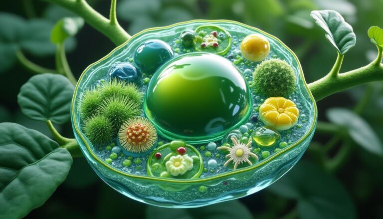 descubre una maqueta detallada de una célula vegetal y explora su estructura y funciones para entender mejor la biología celular.