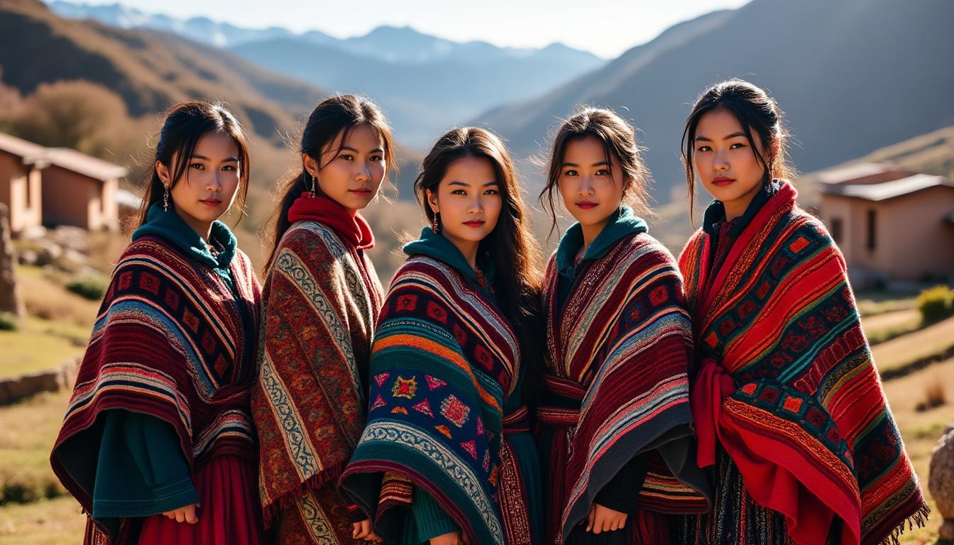 descubre ponchos artesanales tejidos a mano que combinan tradición y estilo en cada hilo, ofreciendo autenticidad y calidad en cada prenda.